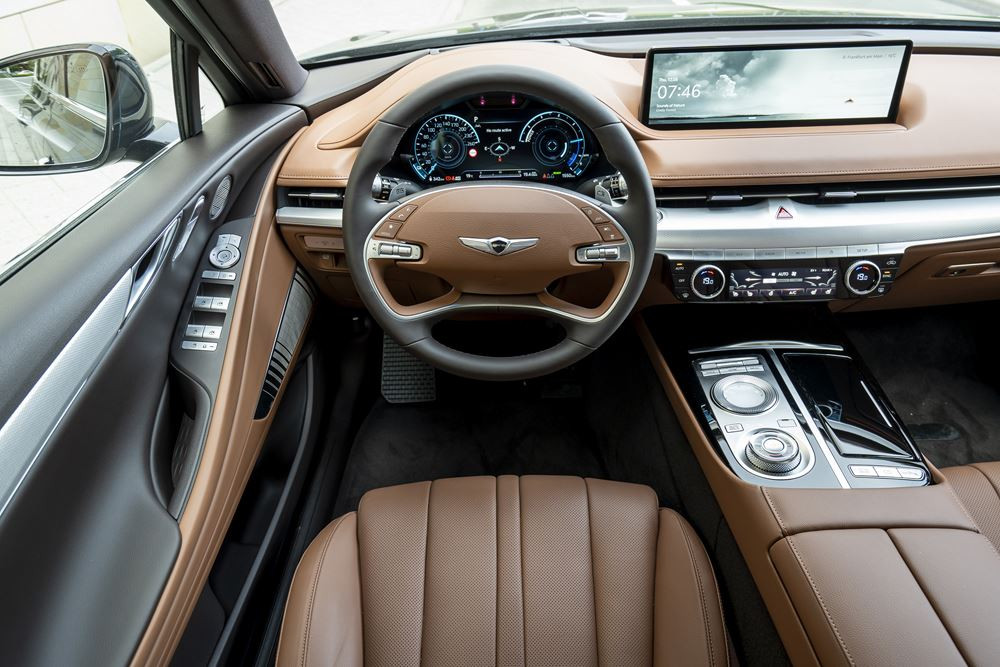 La Genesis Electrified G80 est le modèle phare de la marque sur le marché électrique européen