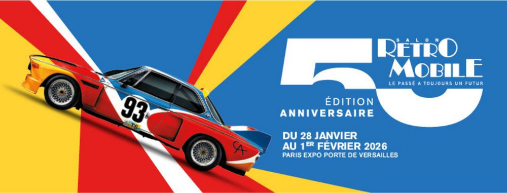 La 50ème édition du salon Rétromobile ouvre ses portes jusqu'au 1er février