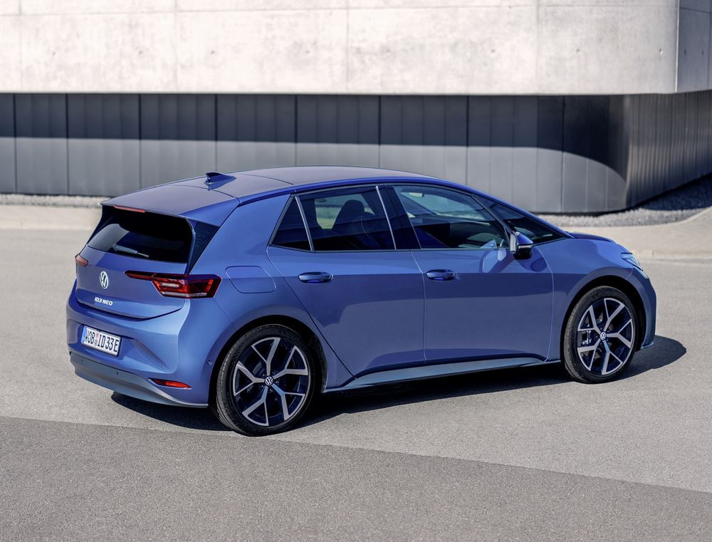 La berline compacte électrique Volkswagen ID.3 Neo affiche une autonomie WLTP pouvant atteindre 630 km