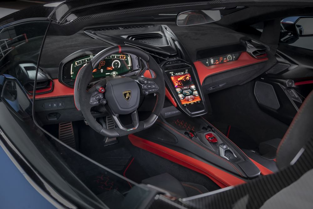 La Lamborghini Fenomeno Roadster embarque un bloc V12 hybride développant 1080 ch