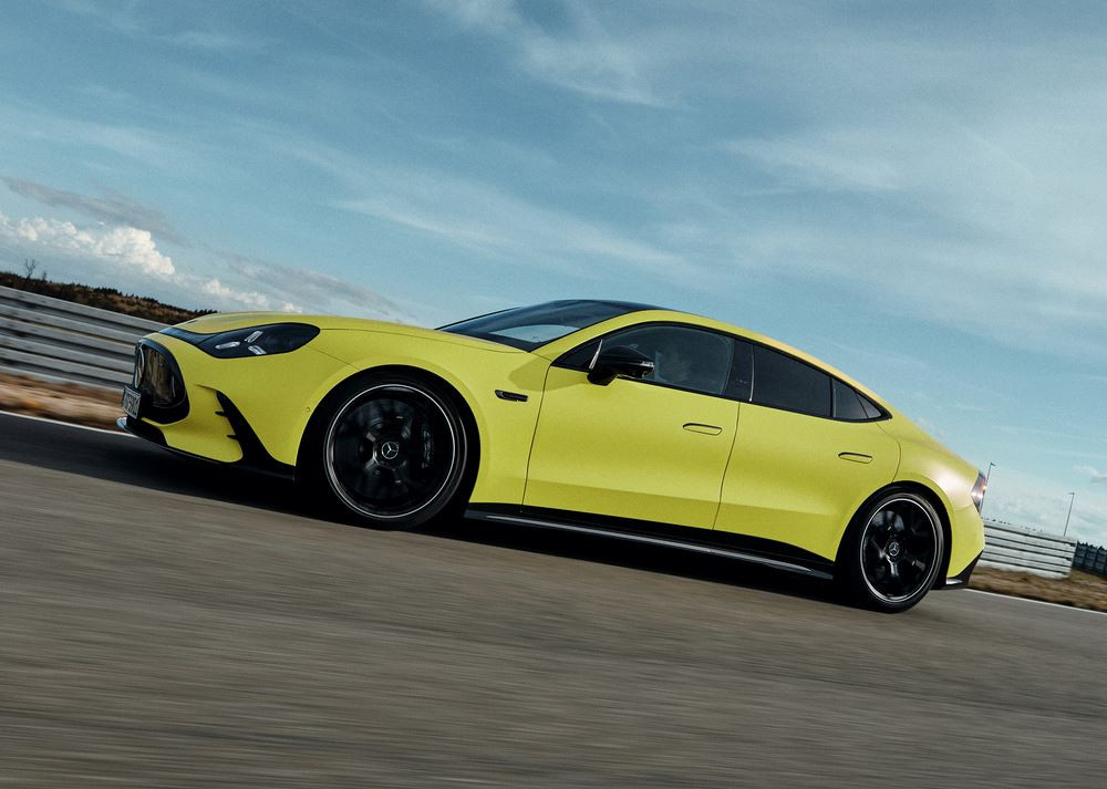 Le coupé 4 portes Mercedes-AMG GT délivre jusqu'à 1 169 ch de puissance maximale
