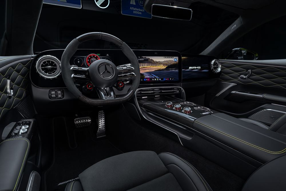 Le coupé 4 portes Mercedes-AMG GT délivre jusqu'à 1 169 ch de puissance maximale