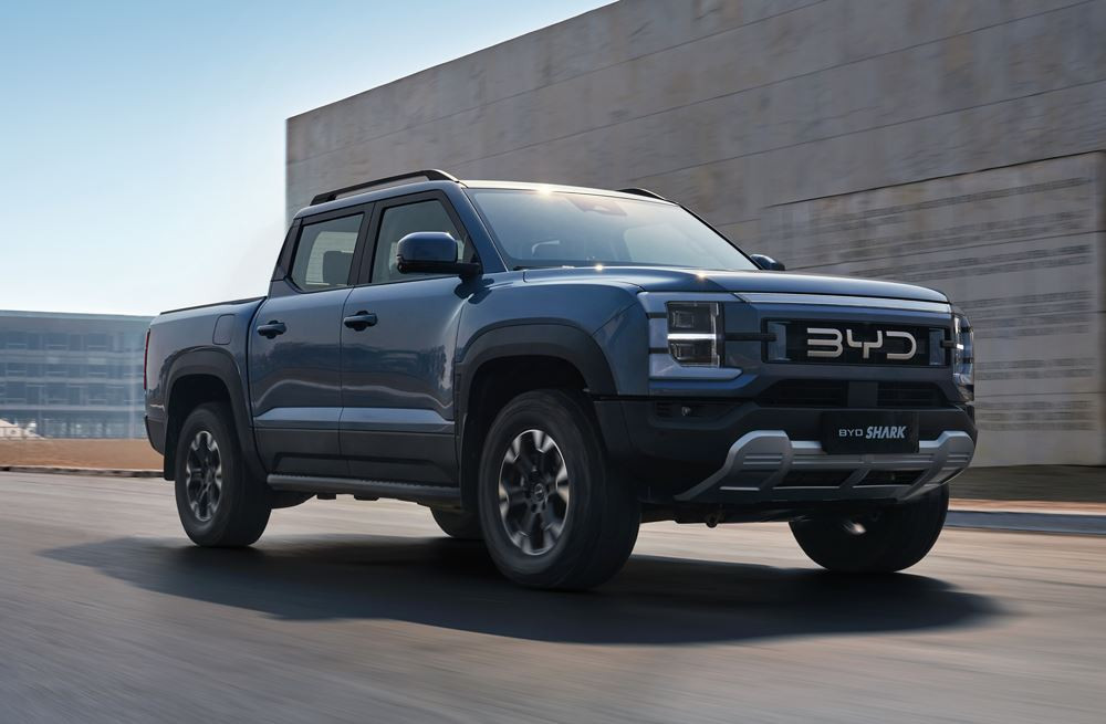 Le pick-up hybride rechargeable Byd Shark offre jusqu'à 90 km d'autonomie en mode électrique