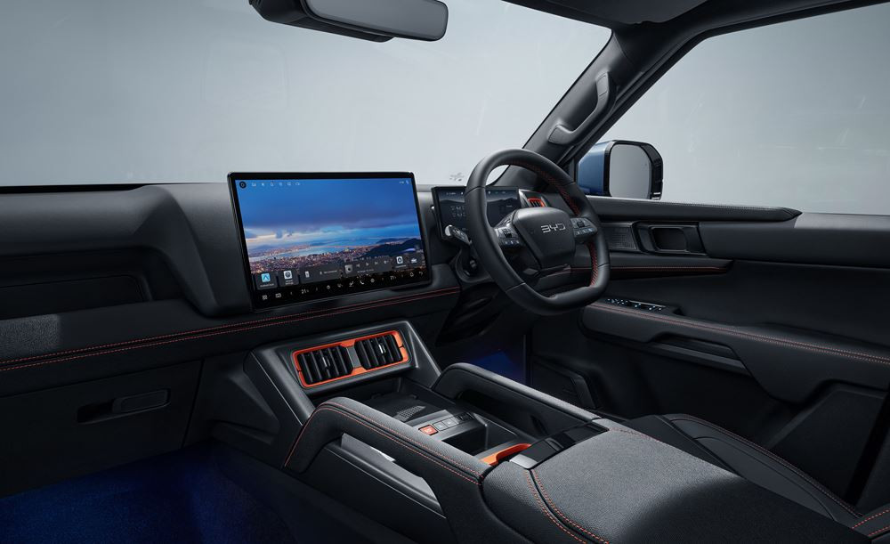 Le pick-up hybride rechargeable Byd Shark offre jusqu'à 90 km d'autonomie en mode électrique