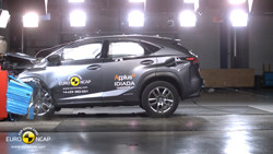 Le Lexus NX obtient cinq étoiles aux crash-tests Euro NCAP
