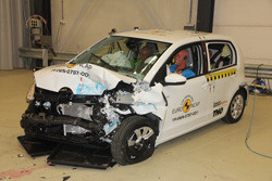 La Volkswagen up! obtient trois étoiles sur cinq possibles aux crash-tests Euro NCAP