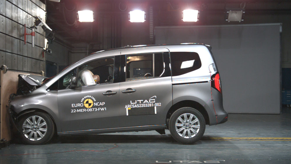 La Mercedes Classe T obtient cinq étoiles aux crash-tests Euro NCAP 2022