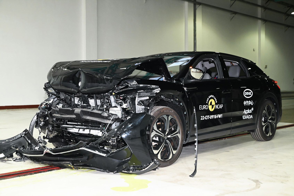 La berline Citroën C5-X obtient quatre étoiles sur cinq possibles aux crash-tests Euro NCAP 2022