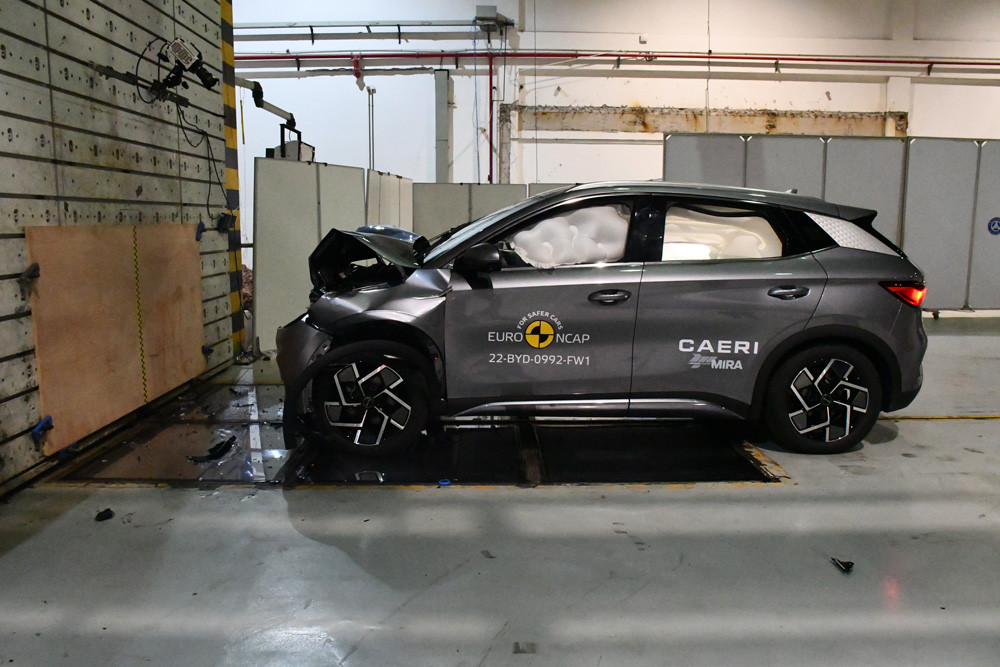 Le crossover électrique Byd Atto 3 obtient cinq étoiles aux crash-tests Euro NCAP 2022