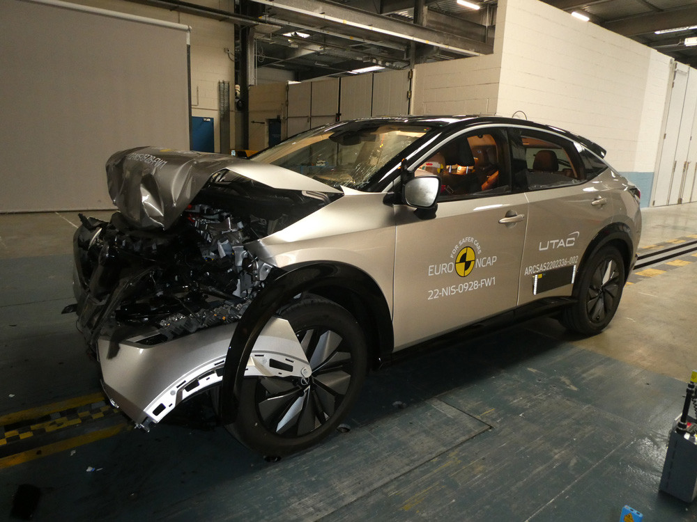 Le crossover électrique Nissan Ariya obtient cinq étoiles aux crash-tests Euro NCAP 2022