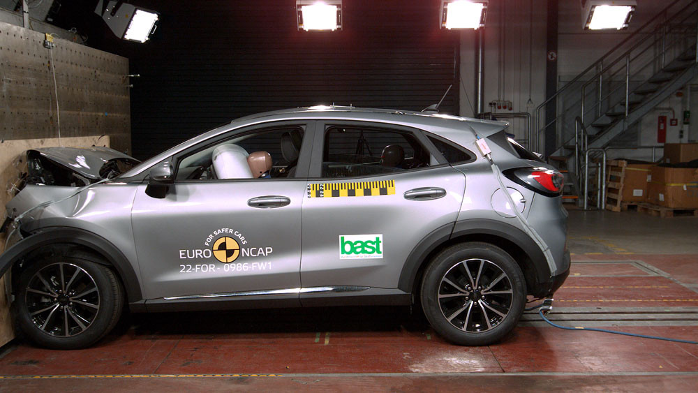 Le crossover Ford Puma obtient quatre étoiles sur cinq possibles aux crash-tests Euro NCAP 2022