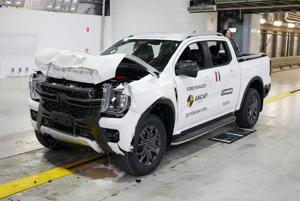 Le pick-up Ford Ranger obtient cinq étoiles aux crash-tests Euro NCAP 2022