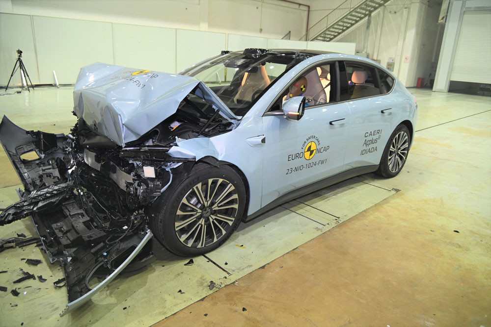 La grande berline électrique Nio ET5 obtient cinq étoiles aux crash-tests Euro NCAP 2023