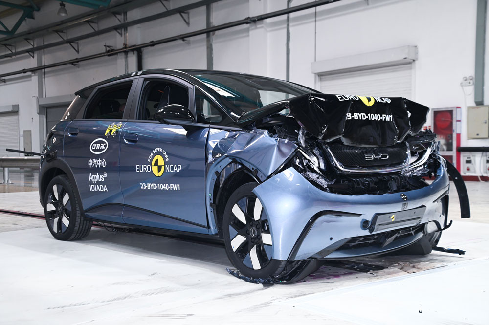 La berline électrique du segment C Byd Dolphin obtient cinq étoiles aux crash-tests Euro NCAP 2023