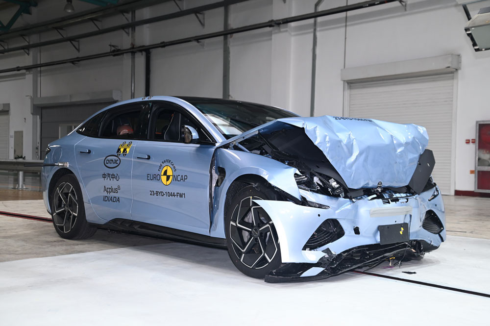 La berline électrique du segment D Byd Seal obtient cinq étoiles aux crash-tests Euro NCAP 2023