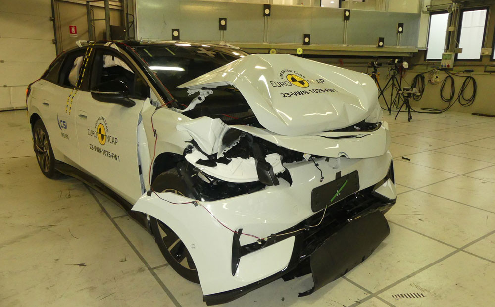 La grande routière électrique Volkswagen ID.7 obtient cinq étoiles aux crash-tests Euro NCAP 2023