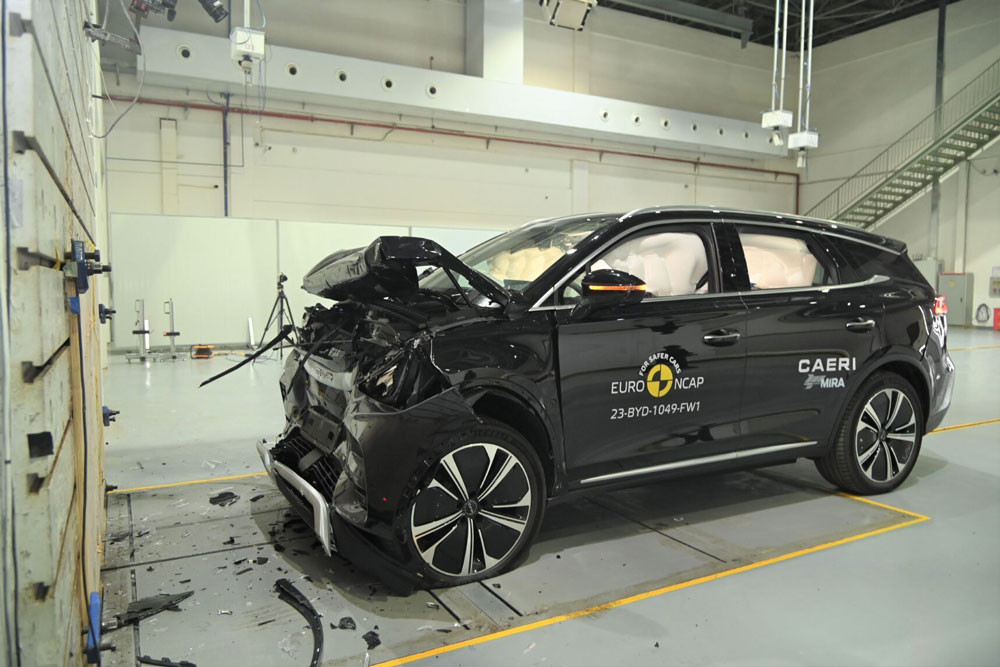 Le grand SUV électrique Byd Tang obtient cinq étoiles aux crash-tests Euro NCAP 2023