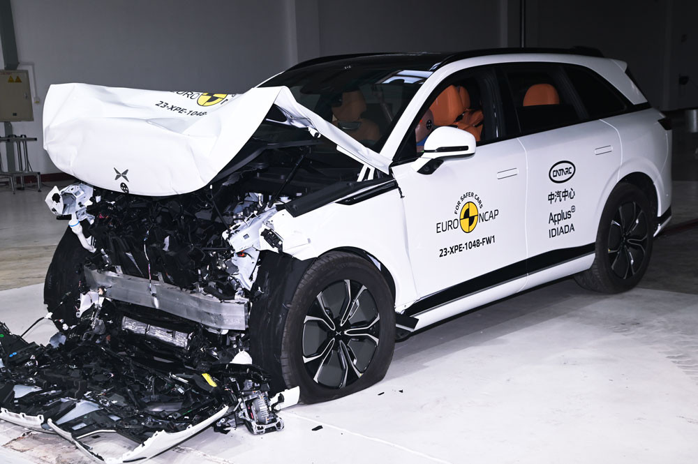 Le grand SUV électrique XPeng G9 obtient cinq étoiles aux crash-tests Euro NCAP 2023