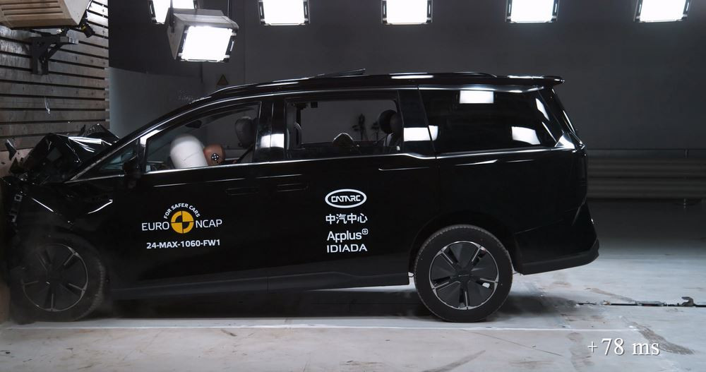 Le grand monospace électrique Maxus Mifa 7 obtient cinq étoiles aux crash-tests Euro NCAP 2024