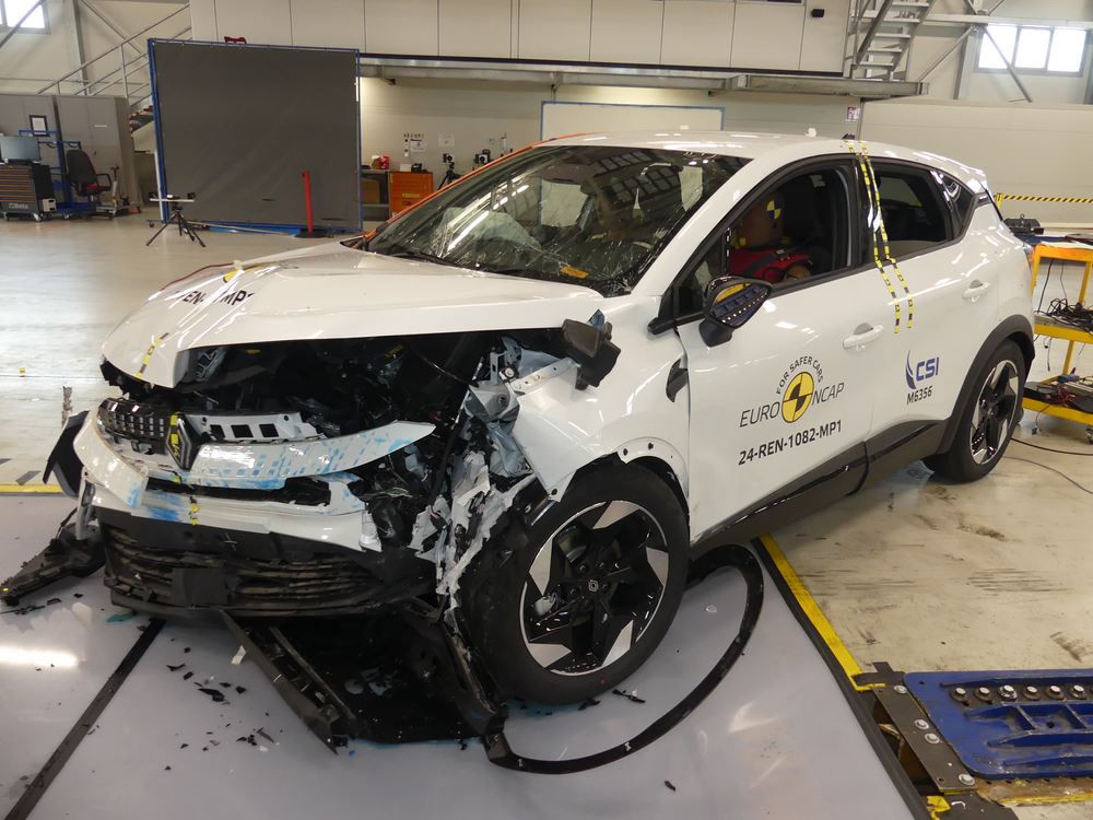 Le SUV urbain Renault Captur obtient quatre étoiles sur cinq possibles aux crash-tests Euro NCAP 2024