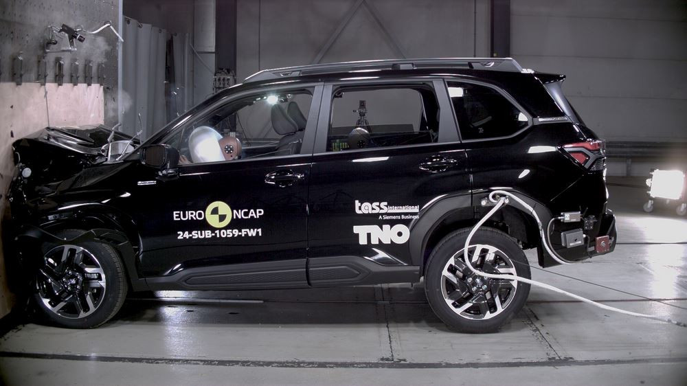 Le SUV de taille intermédiaire Subaru Forester obtient cinq étoiles aux crash-tests Euro NCAP 2024