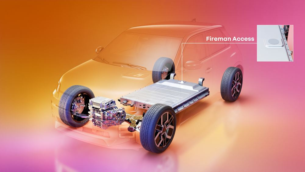 Le dispositif Fireman Access permet l'extinction d'un feu de batterie de véhicules électriques
