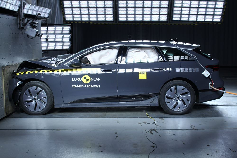 L'Audi A6 e-tron électrique obtient cinq étoiles aux crash-tests Euro NCAP 2025