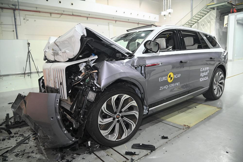 Le grand SUV de luxe électrique Hongqi E-HS9 obtient cinq étoiles aux crash-tests Euro NCAP 2025