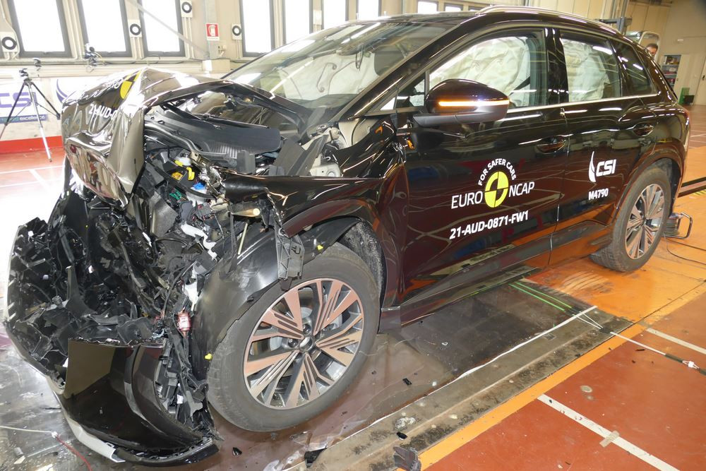 Le SUV électrique Audi Q4 e-tron obtient cinq étoiles aux crash-tests Euro NCAP 2025