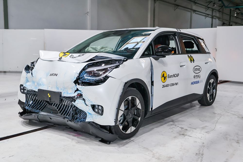 L'Aion UT obtient la note de cinq étoiles aux tests Euro NCAP dans le cadre du protocole d'évaluation 2026