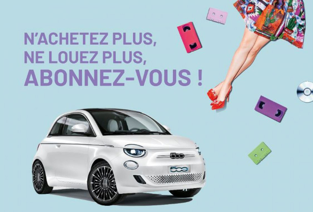Un abonnement mensuel sans engagement pour la Fiat 500 électrique