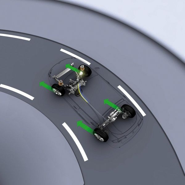 Retour sur le Châssis 4Control à quatre roues directrices de la Renault Laguna