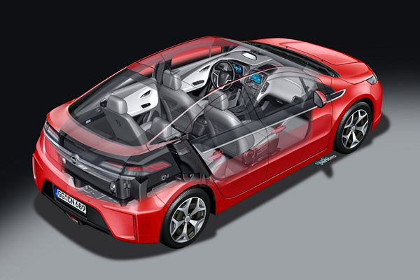 Comment fonctionne l'Opel Ampera électrique à autonomie étendue?