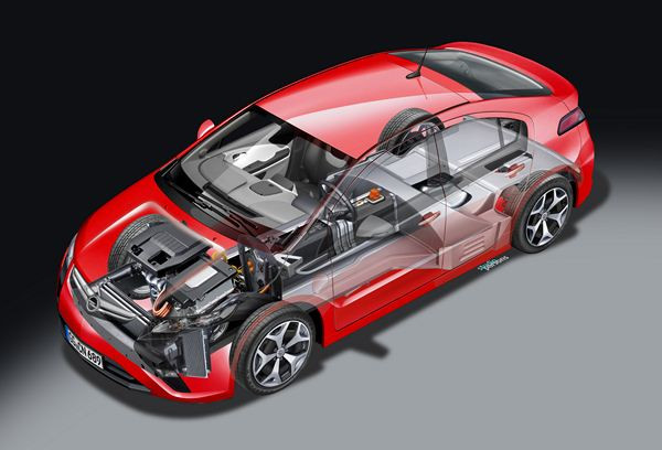 Comment fonctionne l'Opel Ampera électrique à autonomie étendue?
