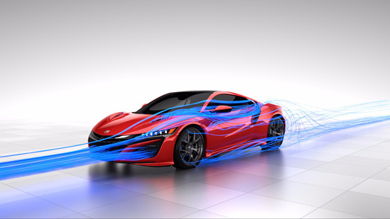 La Honda NSX bénéficie de la « gestion totale des écoulements d’air »