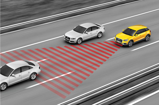 L'Adaptive Cruise Control dispose d'une fonction de conduite en embouteillage