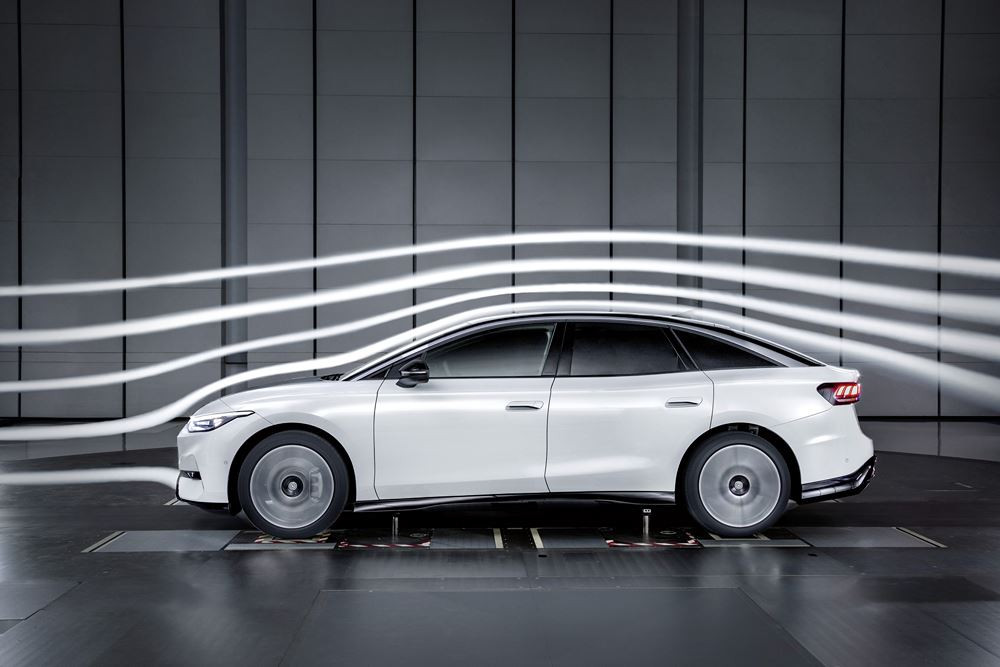 La Volkswagen ID.7 affiche un coefficient de traînée de 0,23