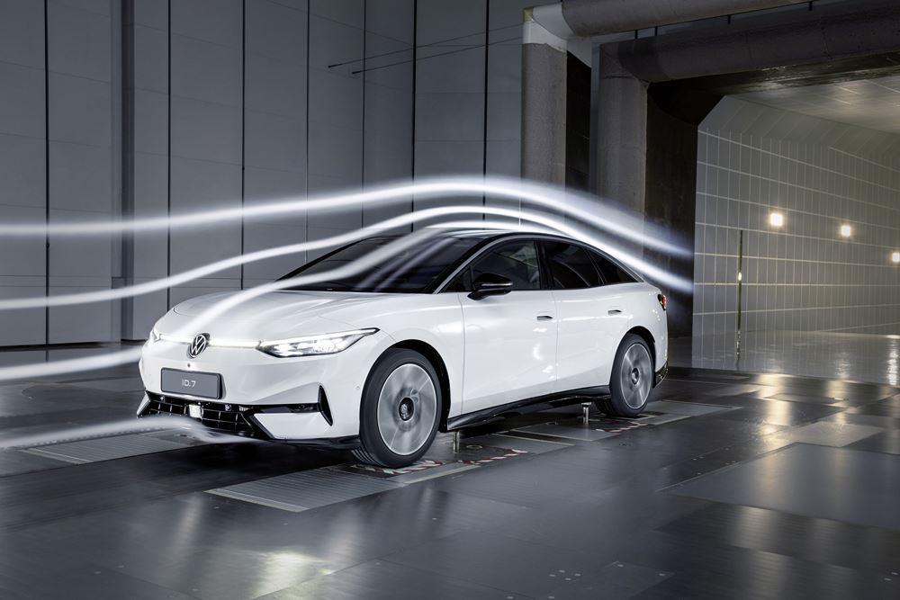 La Volkswagen ID.7 affiche un coefficient de traînée de 0,23