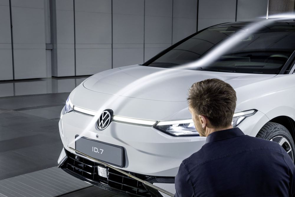 La Volkswagen ID.7 affiche un coefficient de traînée de 0,23