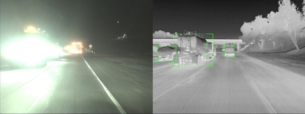 Les systèmes de freinage automatique d'urgence (AEB) vont s'enrichir de l'imagerie thermique