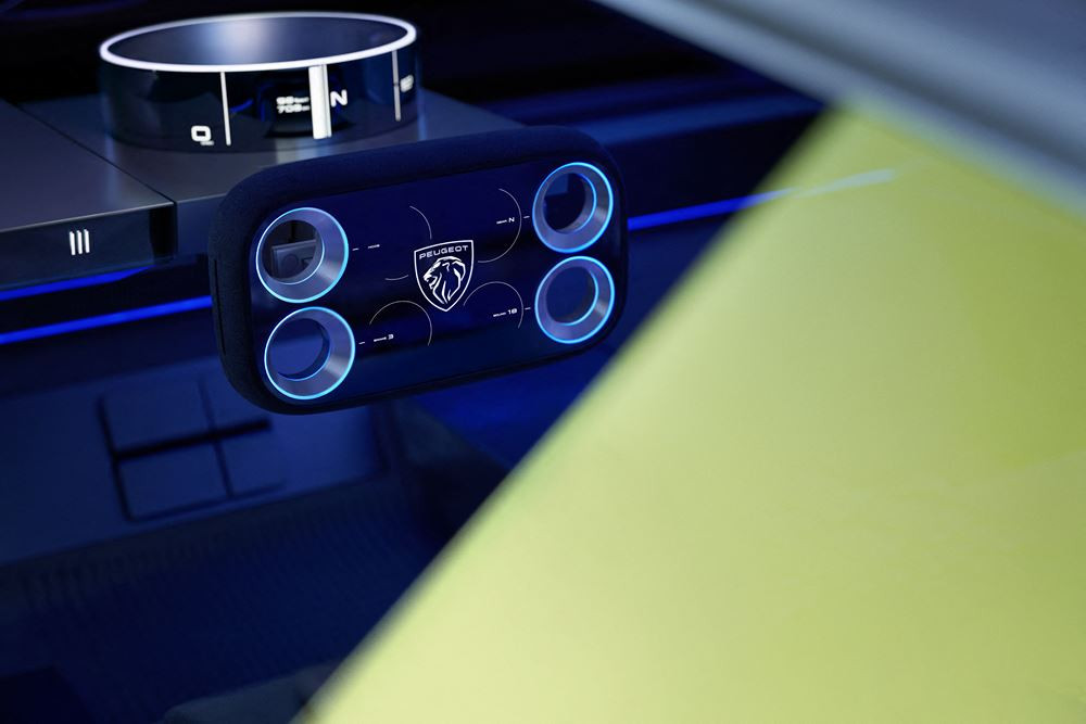 La commande Hypersquare de Peugeot s'inspire du monde du digital