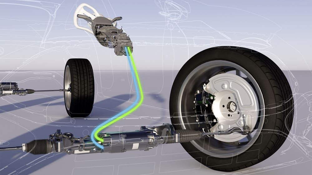 Le système de direction électrique Mercedes-Benz ne nécessite pas de liaison mécanique entre le volant et les roues avant