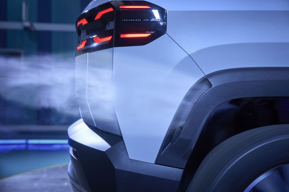 La Jeep Compass concilie des proportions verticales avec une certaine efficacité aérodynamique
