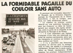 Une voie réservée aux bus et aux taxis sur l'autoroute A1 entre Roissy et Paris