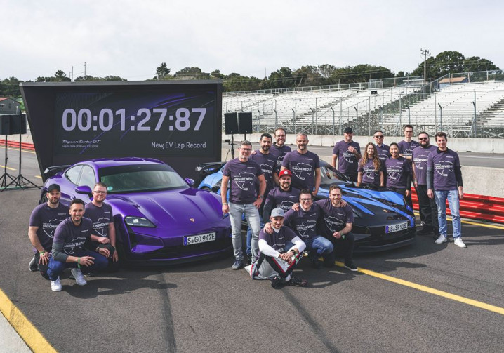 La Porsche Taycan Turbo GT avec pack Weissach s'offre le record au tour sur le Weathertech Raceway Laguna Seca