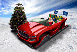 Ford offre un nouveau traineau au Père Noël