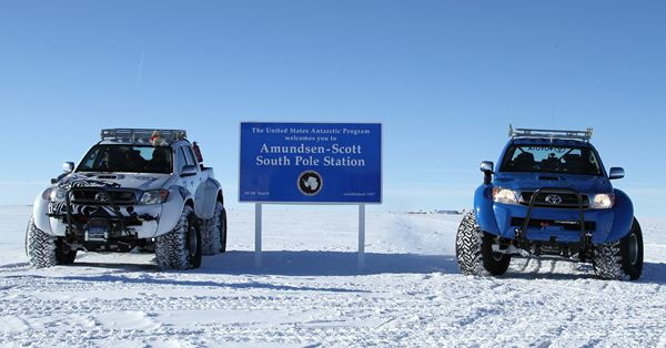 Des Toyota Hilux spécialement préparés à la conquête de l’Antarctique