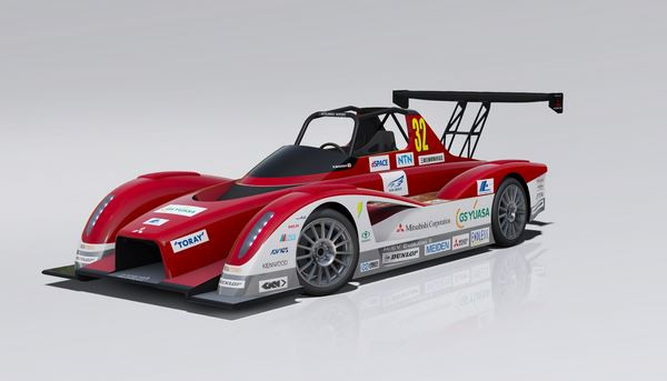 Un prototype électrique Mitsubishi MiEV Evolution II à la course de côte Pikes Peak