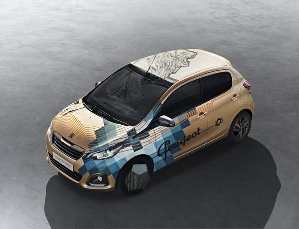 La Peugeot 108 108 Tattoo Concept a le lion dans la peau