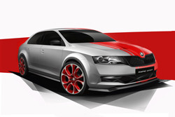 Un concept car Skoda Rapid Sport à l'allure résolument sportive